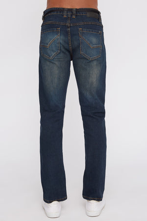 West49 Mens Dark Wash Stretch Slim Jeans