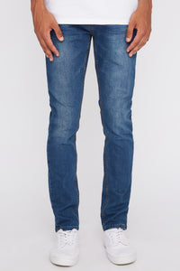 West49 Mens Dark Wash Stretch Skinny Jeans