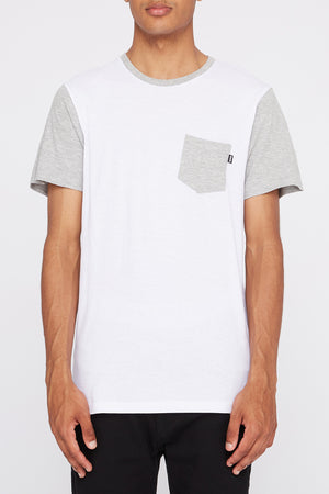 West49 Mens Contrast Colour Pocket T-Shirt