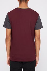 West49 Mens Contrast Colour Pocket T-Shirt