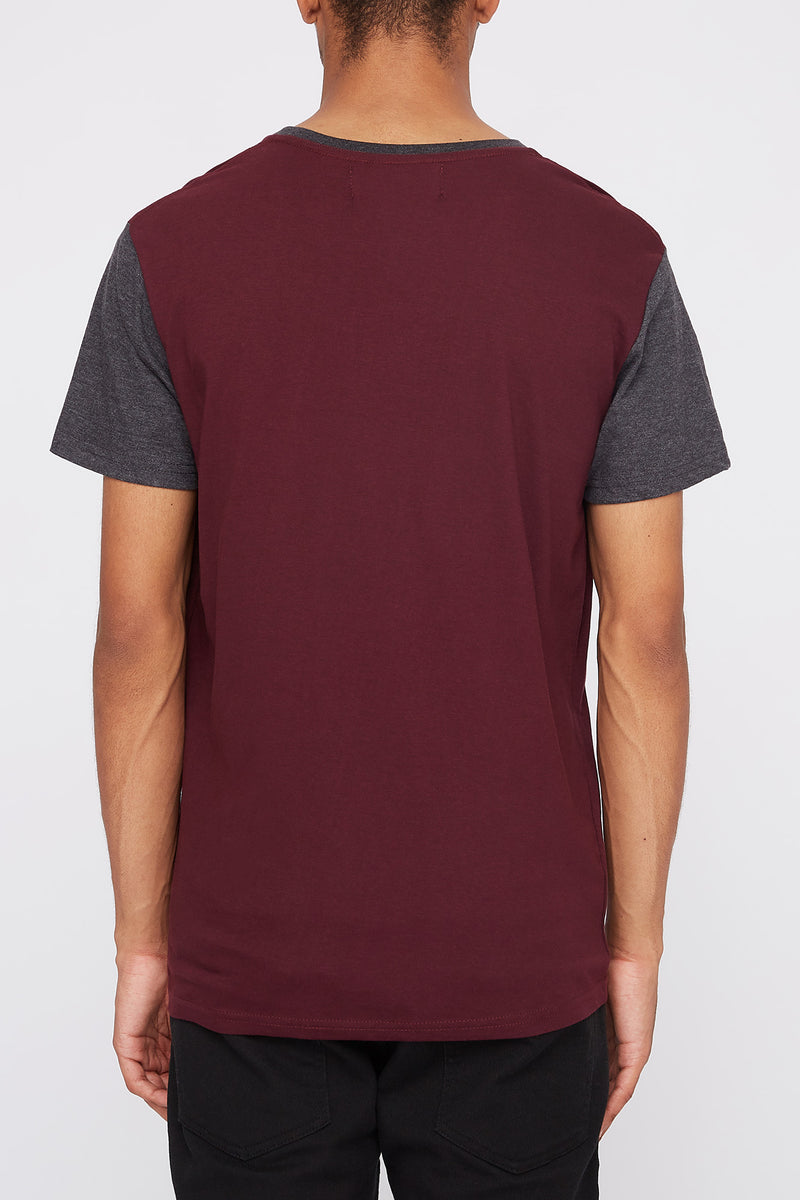 West49 Mens Contrast Colour Pocket T-Shirt