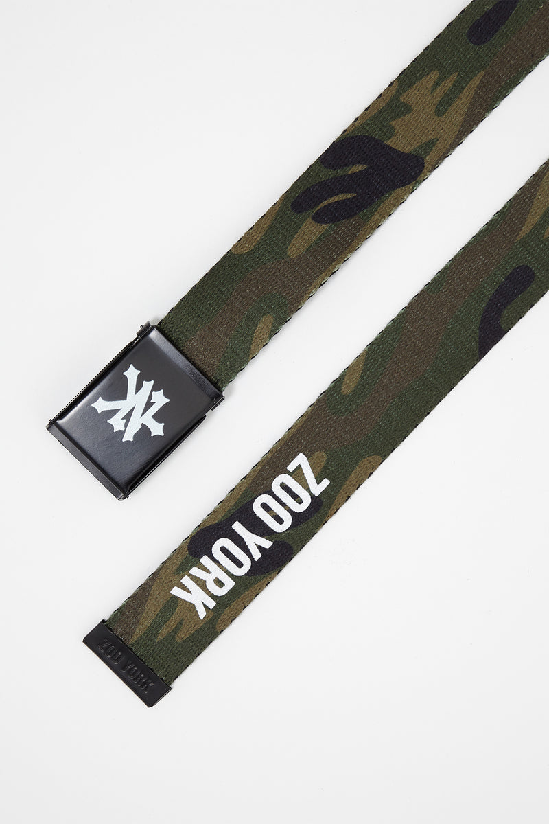 Zoo York Mens Camo Print Flip Top Buckle Cotton Belt