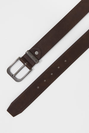 Zoo York Mens Basic Solid Brown Belt