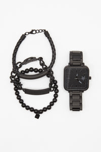 Zoo York Mens Matte Black Square Watch