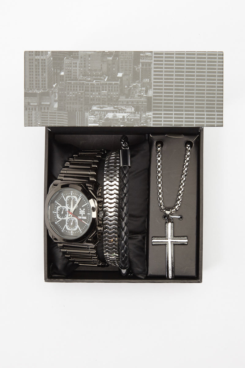 Zoo York Mens All Silver-Tone Watch