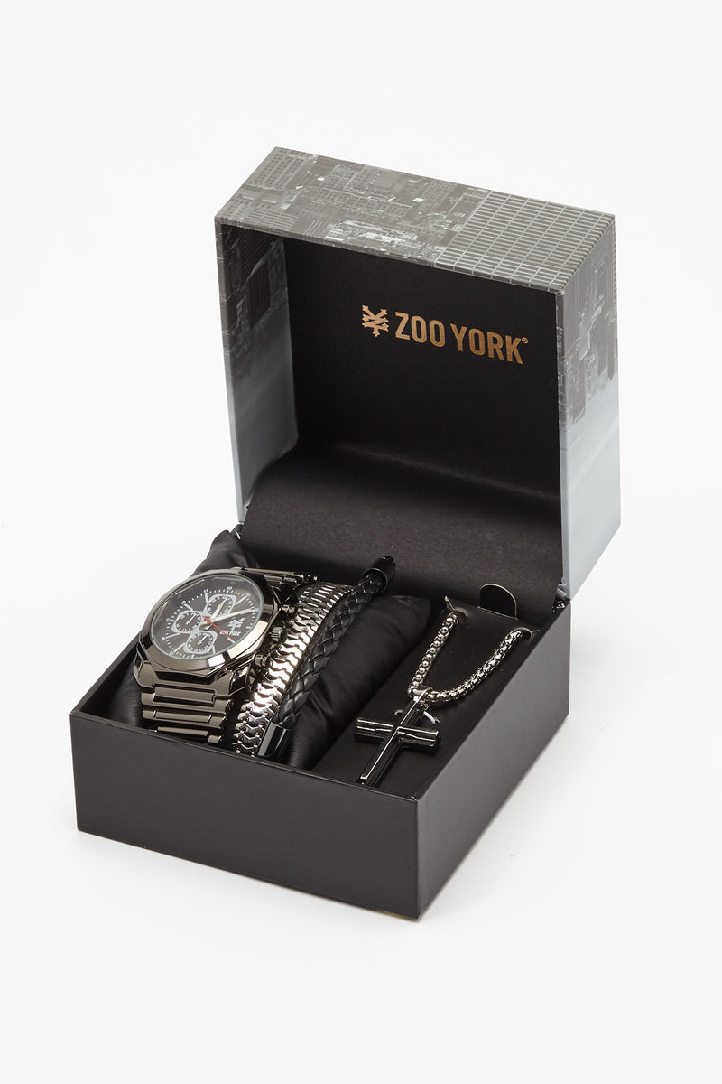 Zoo York Mens All Silver-Tone Watch