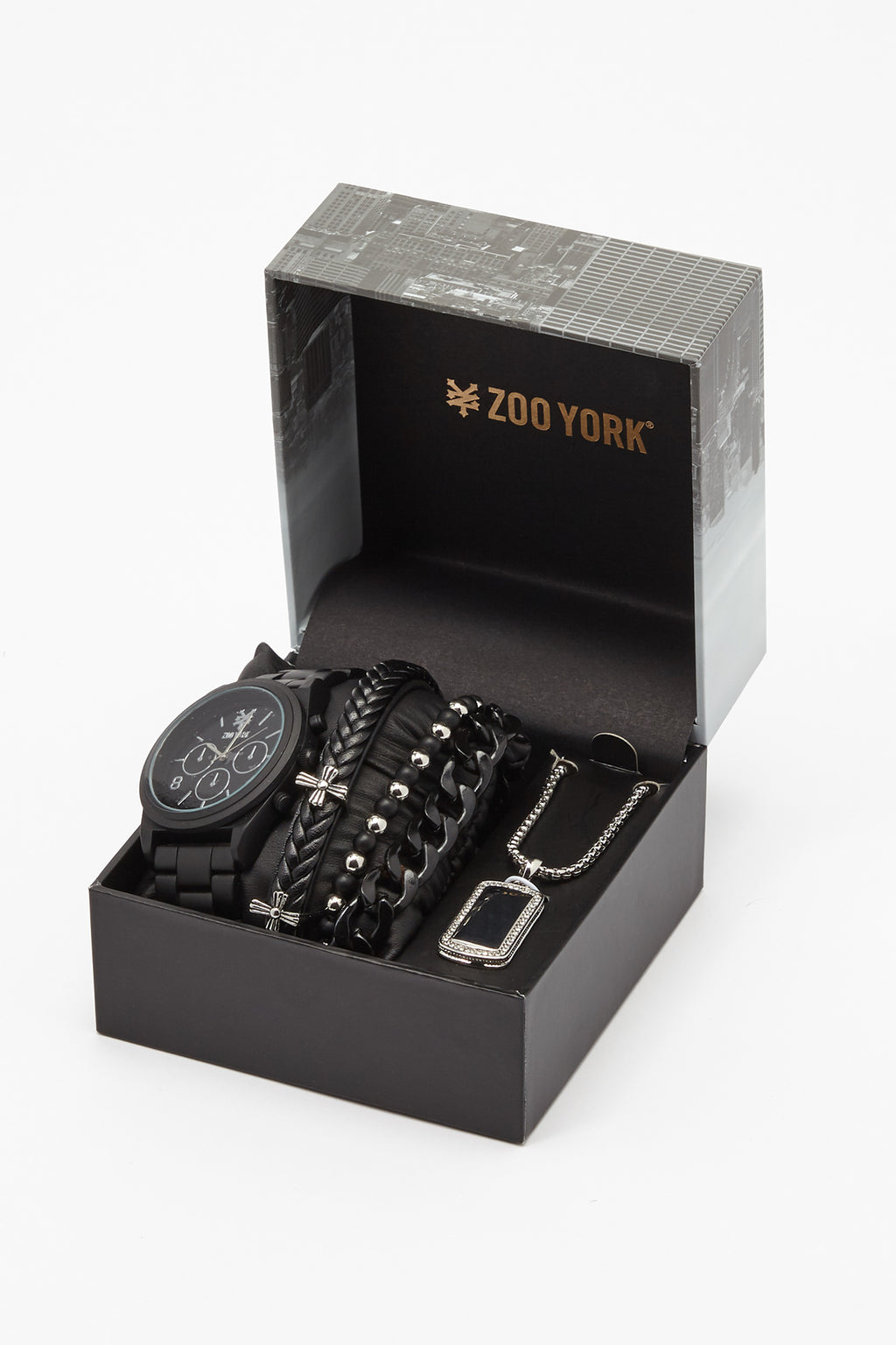 Zoo York Mens Matte Black Watch Set