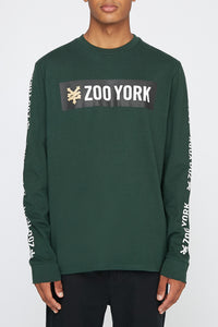 Zoo York Mens Black Box Logo Long Sleeve T-Shirt