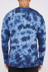 Young & Reckless Mens Tie-Dye Long Sleeve Shirt