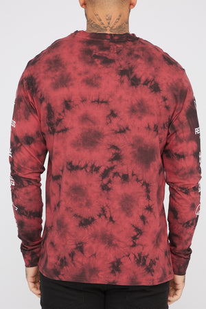 Young & Reckless Mens Tie-Dye Long Sleeve Shirt