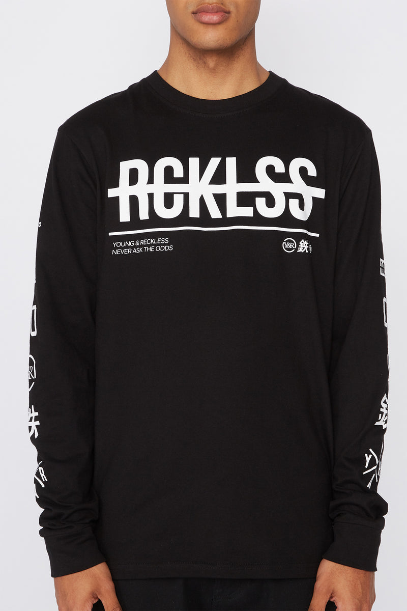 Young & Reckless Mens Logo Long Sleeve T-Shirt