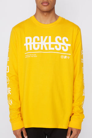 Young & Reckless Mens Logo Long Sleeve T-Shirt