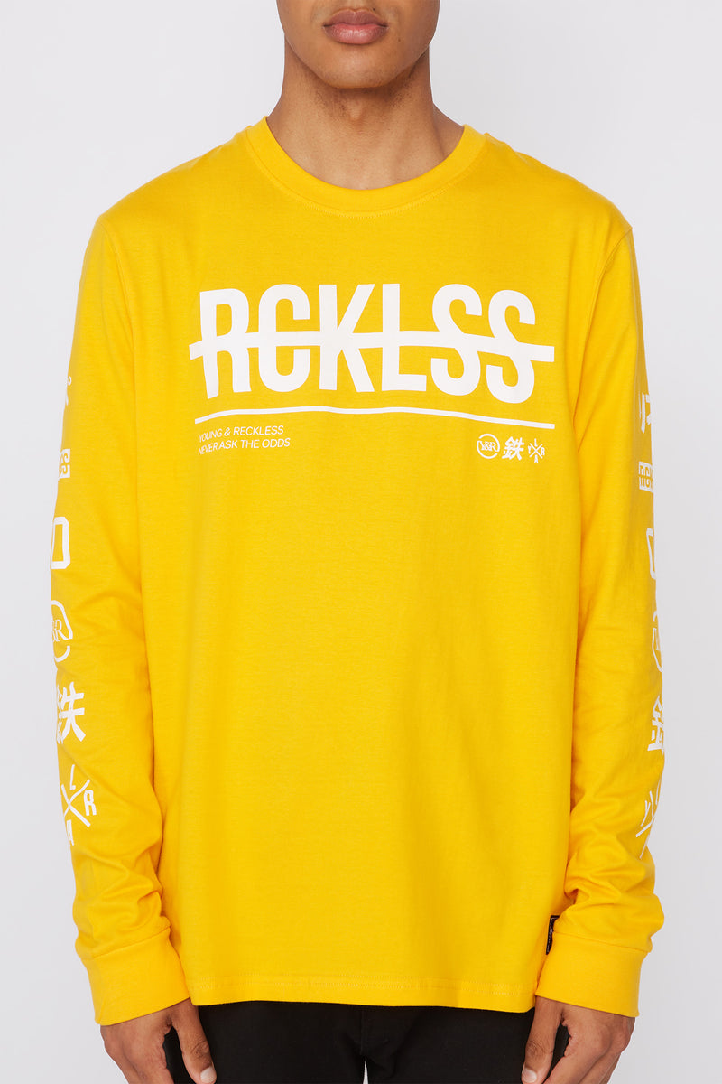 Young & Reckless Mens Logo Long Sleeve T-Shirt