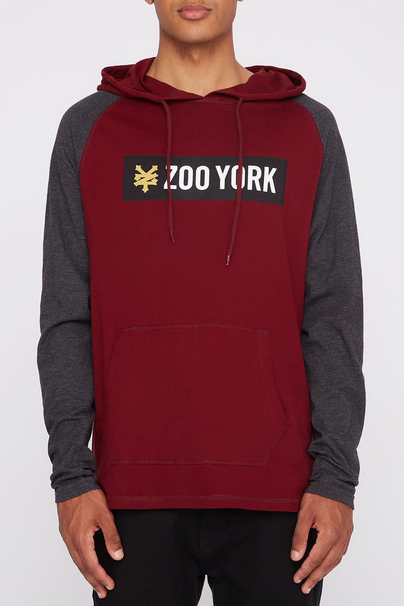 Zoo York Mens Colour Block Lightweight Hoodie