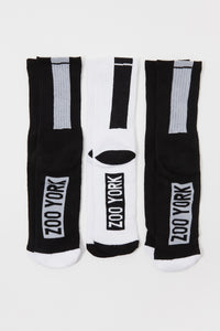 Zoo York Mens 3-Pack Crew Socks