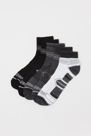 West49 Mens 5-Pack Quarter Athletic Socks