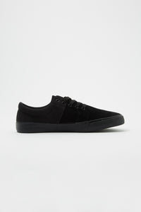 Zoo York Mens All Black Stack Lace-Up Canvas Shoes