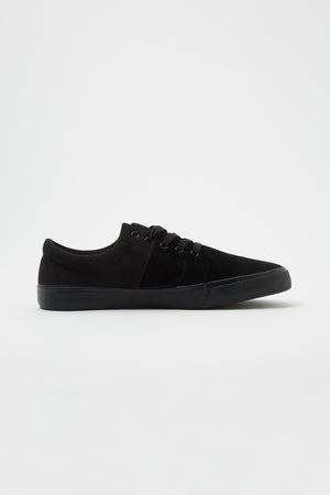 Zoo York Boys All Black Stack Lace-Up Canvas Shoes