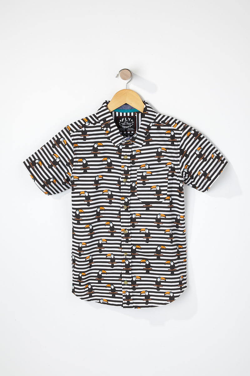 West49 Boys Toucan Button Up Shirt