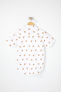 West49 Boys Pizza Button Up Shirt