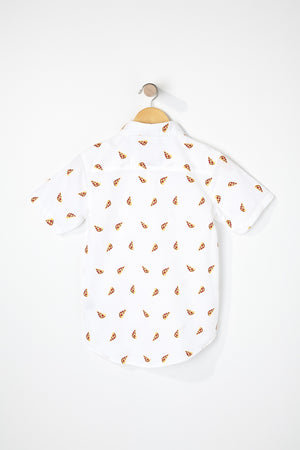 West49 Boys Pizza Button Up Shirt