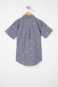 West49 Boys Ditsy Print Button Up