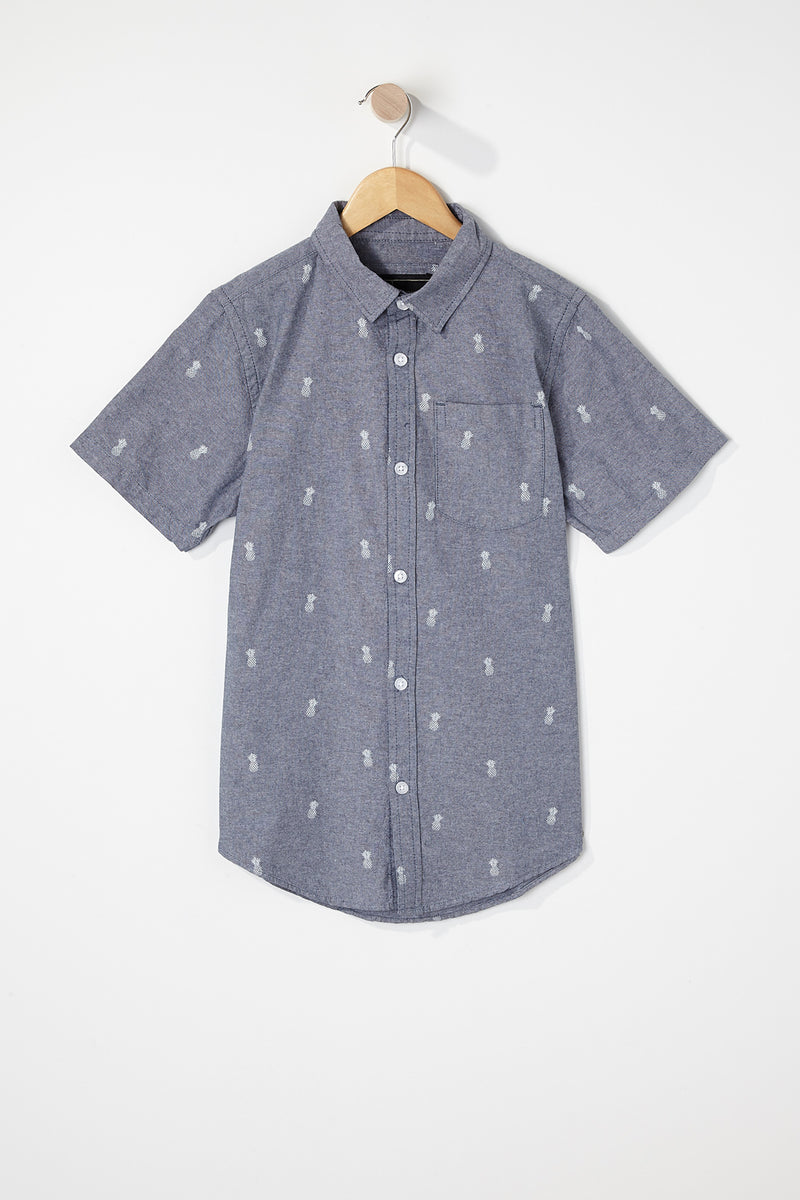 West49 Boys Ditsy Print Button Up