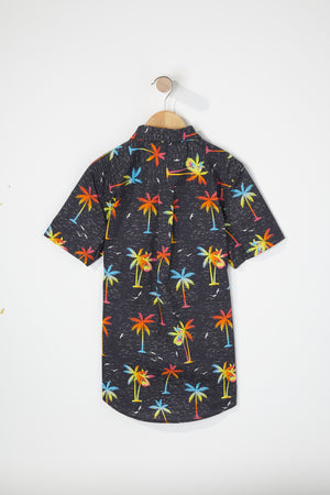 Zoo York Boys Palm Tree Button Up Shirt