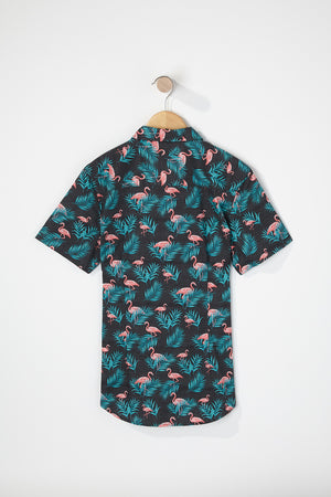 West49 Boys Flamingo Button-Up Shirt