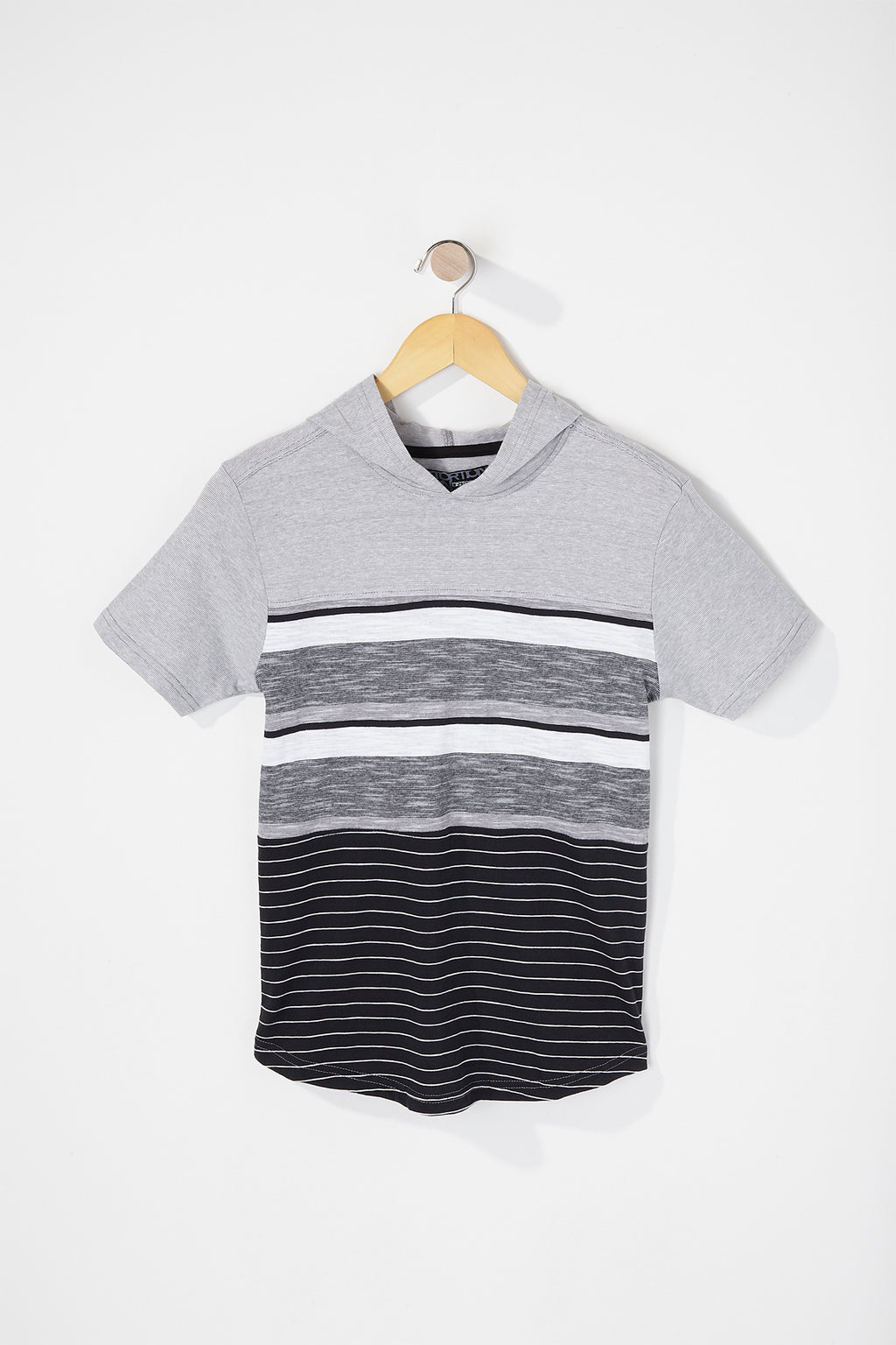 West49 Boys Hooded Striped T-Shirt