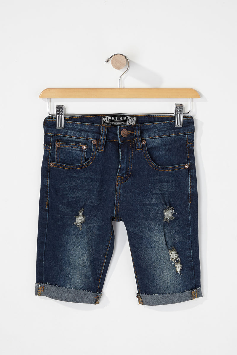 West49 Boys Destruct Denim Shorts