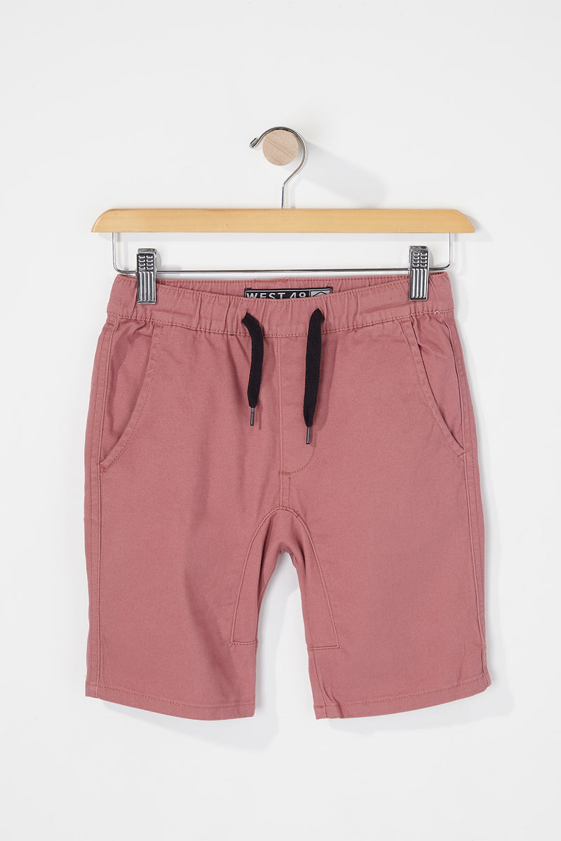 West49 Boys Twill Jogger Shorts