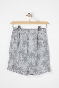 West49 Boys Palm Tree Print Jogger Shorts