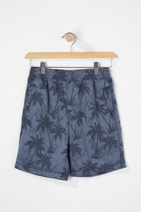 West49 Boys Palm Tree Print Jogger Shorts