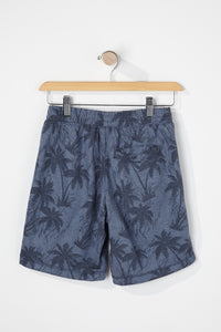 West49 Boys Palm Tree Print Jogger Shorts