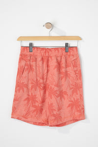 West49 Boys Palm Tree Print Jogger Shorts