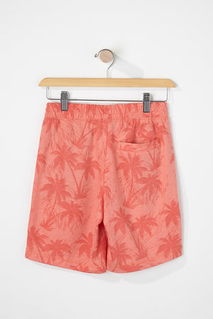 West49 Boys Palm Tree Print Jogger Shorts