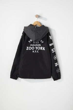 Zoo York Mens Hooded Windbreaker