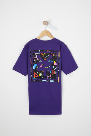 Zoo York Boys Purple Neon Back Logo T-Shirt