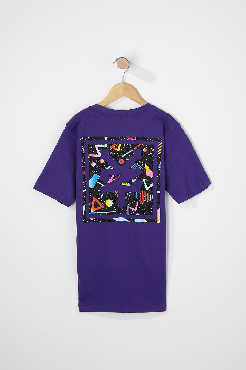 Zoo York Boys Purple Neon Back Logo T-Shirt