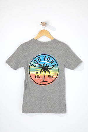 Zoo York Boys Sunset Palm Tree Logo T-Shirt