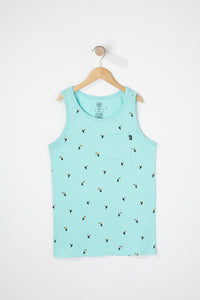 West49 Boys Cotton Ditsy Print Pocket Tank Top