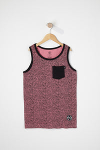 West49 Boys Cotton Speckle Pocket Tank