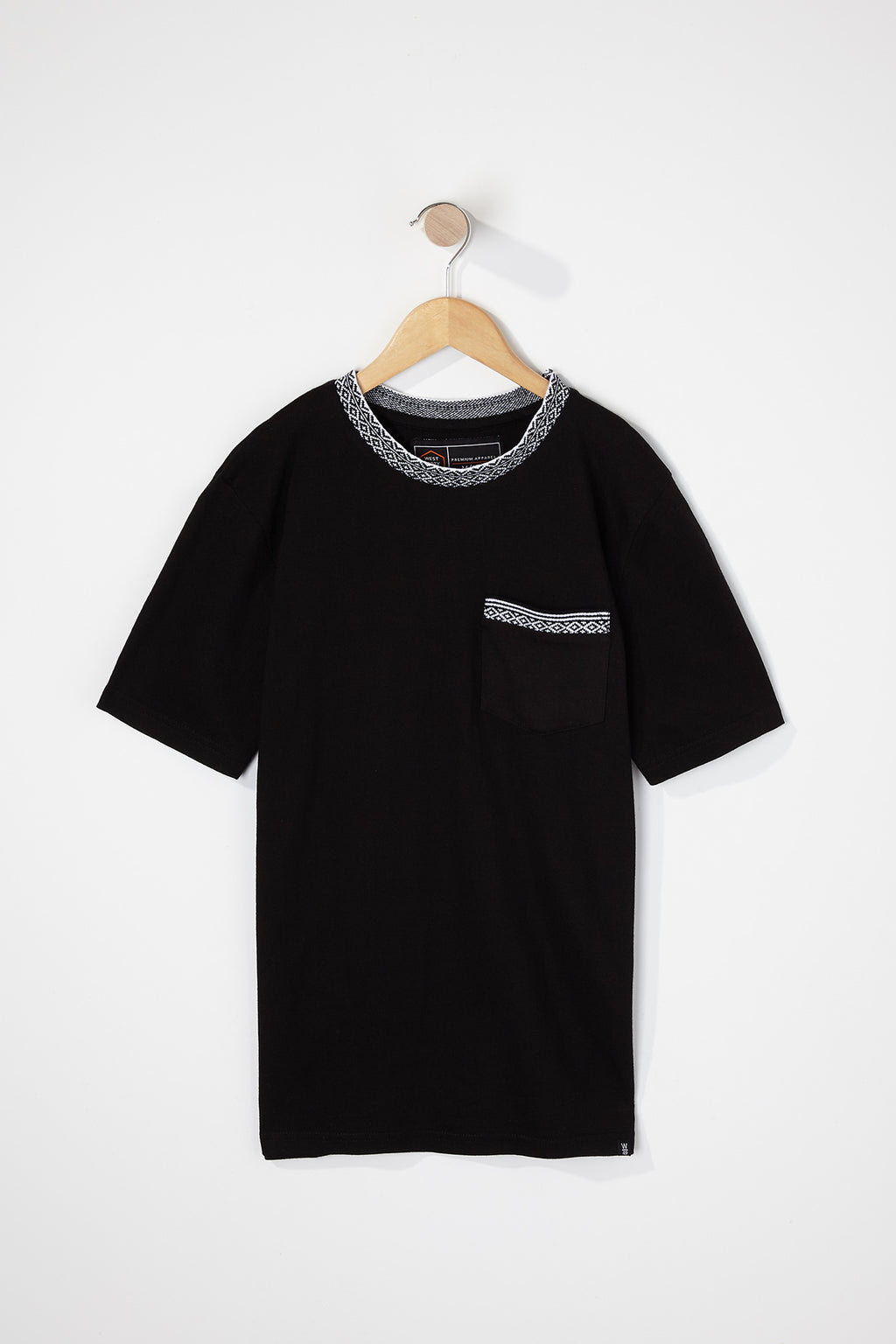 West49 Boys Contrast Pocket And Collar T-Shirt