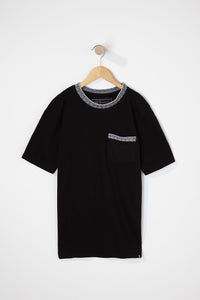 West49 Boys Contrast Pocket And Collar T-Shirt