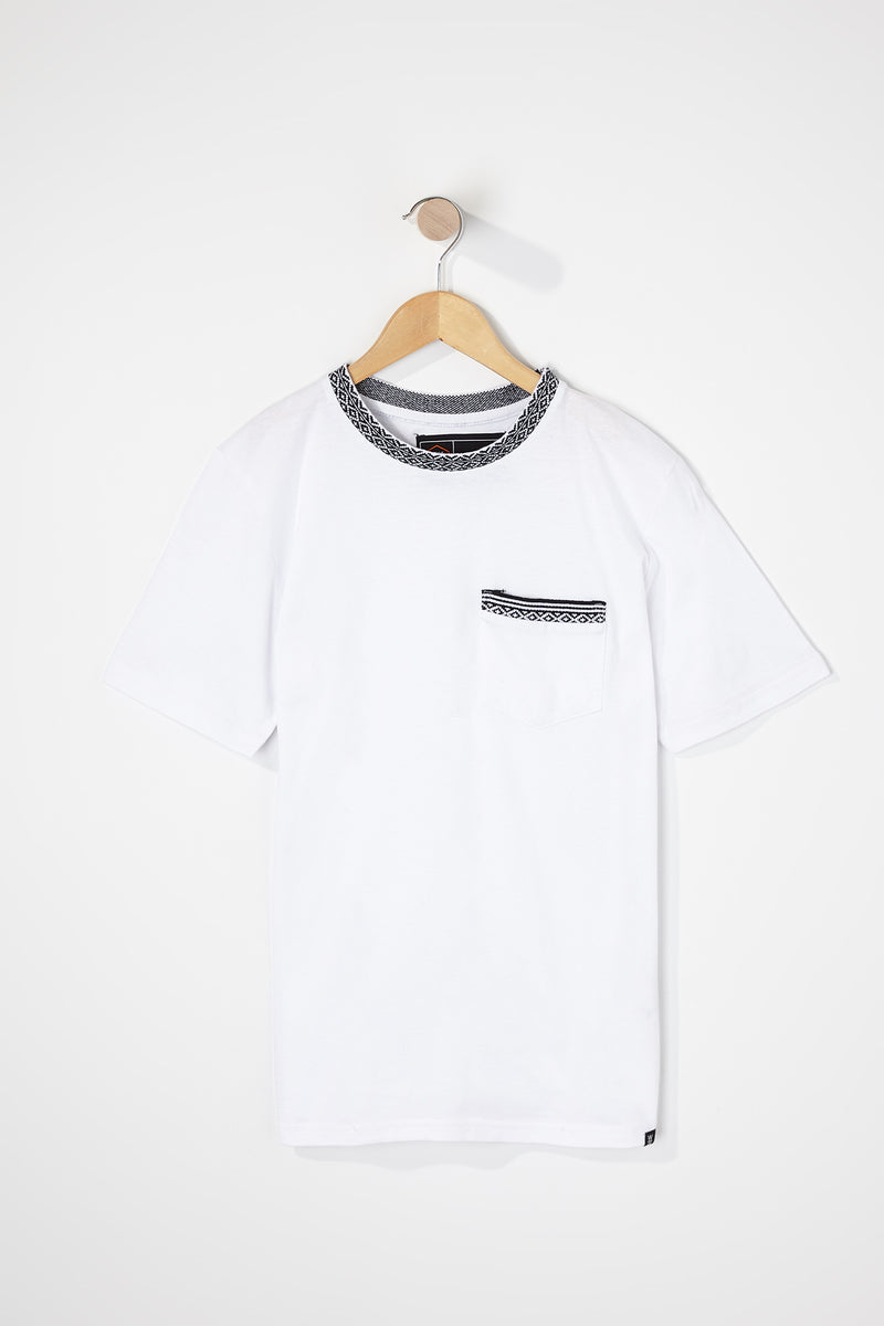 West49 Boys Contrast Pocket And Collar T-Shirt