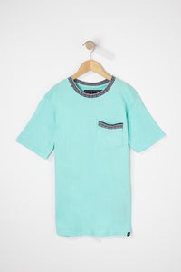 West49 Boys Contrast Pocket And Collar T-Shirt