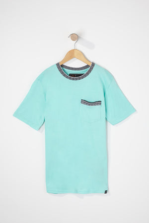 West49 Boys Contrast Pocket And Collar T-Shirt