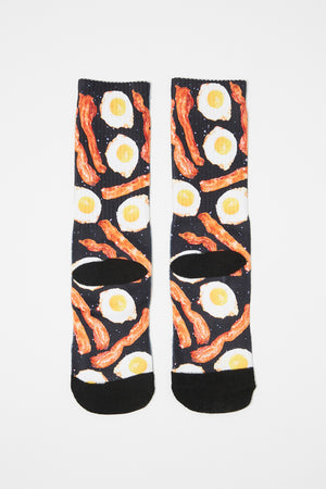 Zoo York Boys Bacon And Eggs Crew Socks