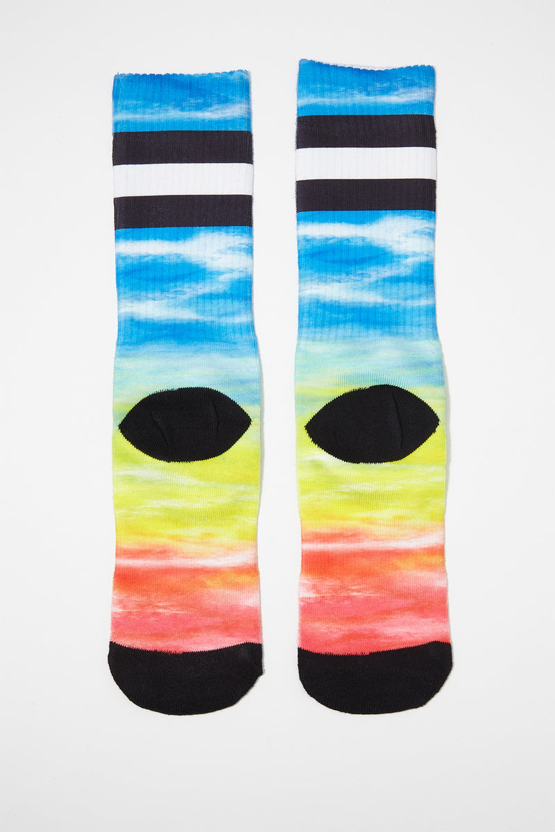 Zoo York Mens Rainbow Crew Socks